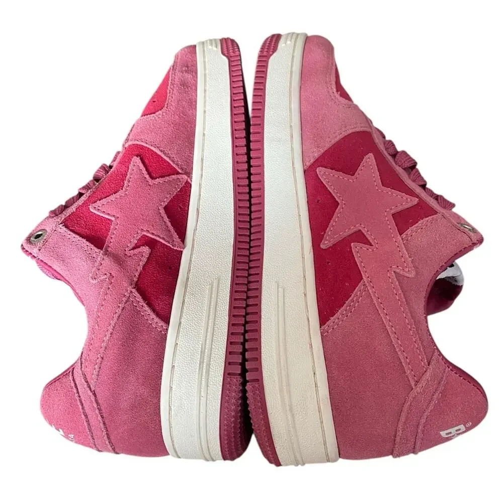 Bape Bapesta Low M1 Pink SKU 1H70191004 Pink Mens Sneakers size 8